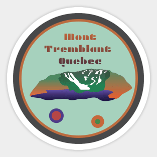 Mont Tremblant, Quebec - Illustrated Design Sticker